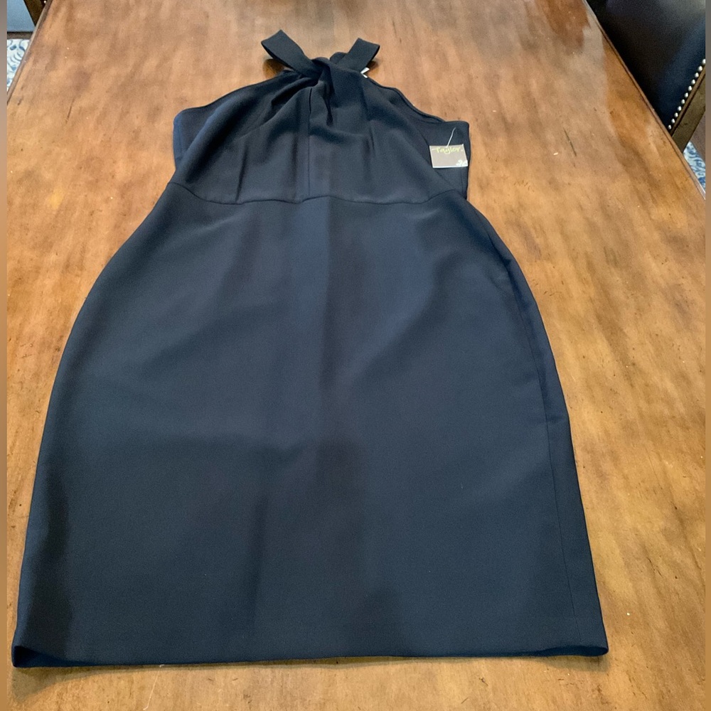 TAYLOR, Black Halter Cocktail Dress, Size 14, NWT